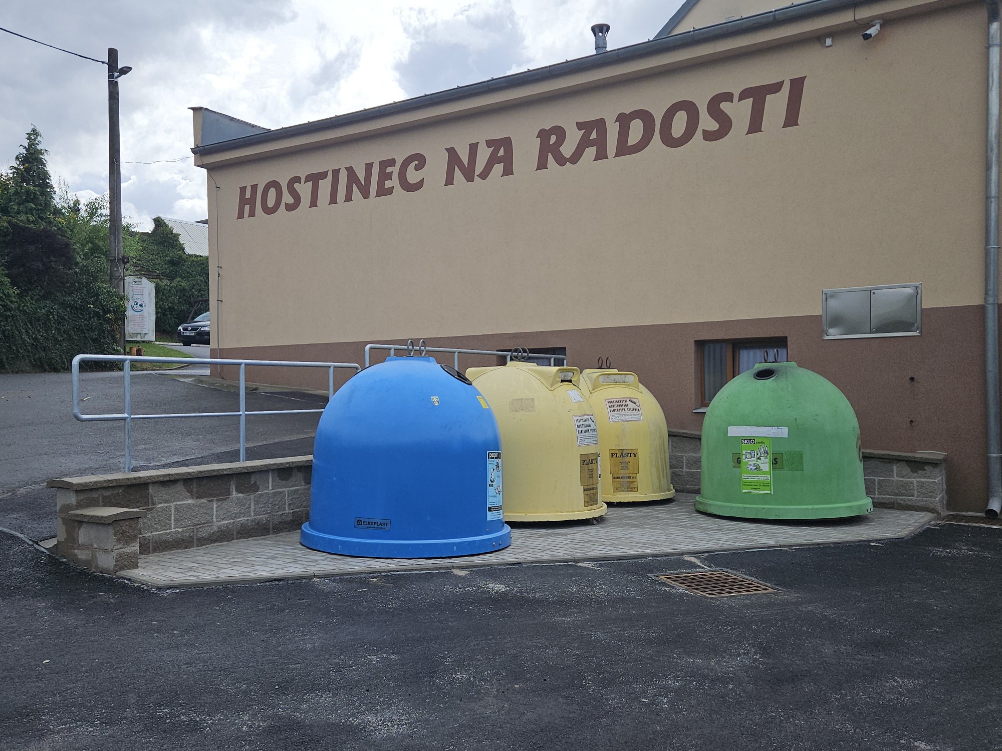 Foto č.4B pohled na stanoviště TKO od severu