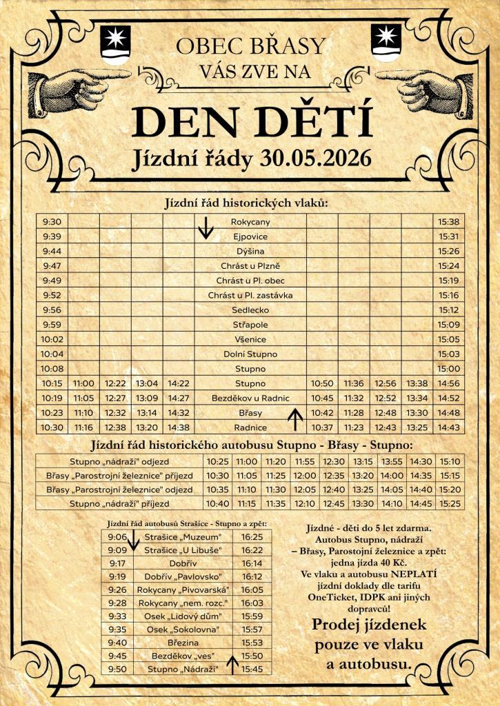 Den dětí Stupno, Břasy, 30.5.2026