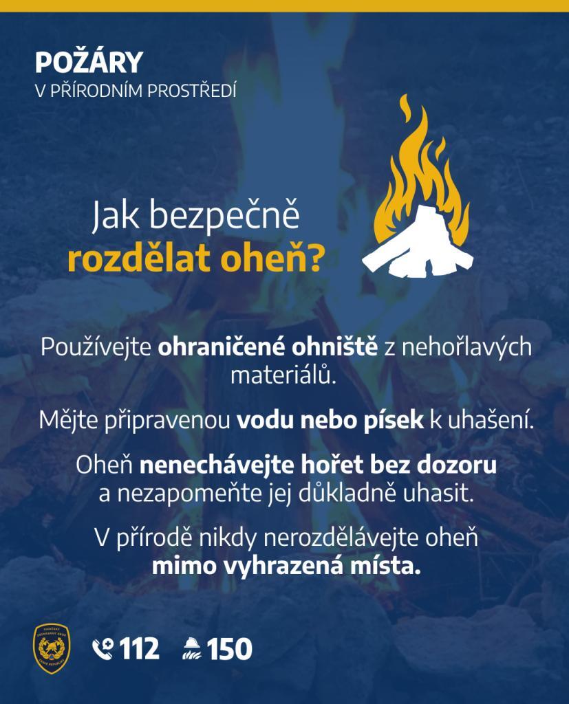 Jak bezpečně rozdělat oheň