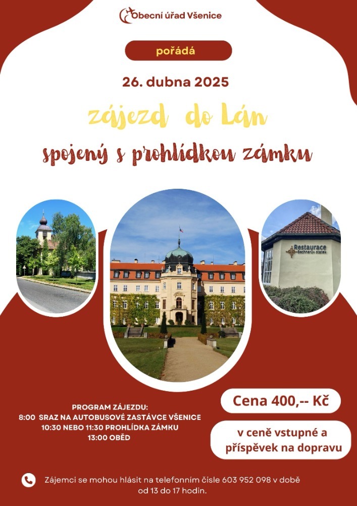 POZVÁNKA - ZÁJEZD DO LÁN