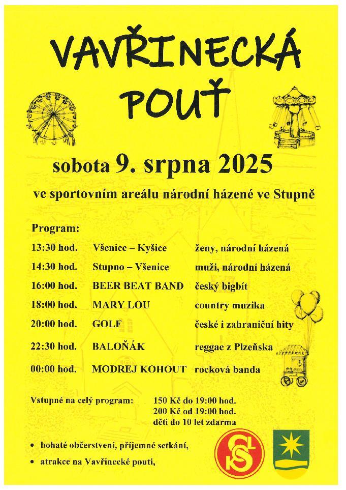 POZVÁNKA - Pouť ve Stupně